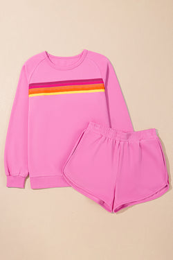 Pilluche accent à rayures bonbon et short