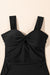 Black Tut Out Twist Out Bowknot Swimsuit senza pezzo