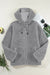 Pale Khaki Fleece zip up up cordon de casse-cordon