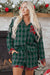 Dearlovers Red Plaid Contrast Patched Christmas Holiday Long Sleeve Shirt and Short 2pcs Pajama Set