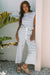 Sail Blue Casual Wide Leg 2pcs Pants Set