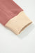 Rose Pink Contrast Star Patchwork Exposed Seam Uneven Hem Drop Shoulder Sweatshirt