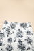 Sky Blue Boho Floral High Bruffer Maxi Skirt