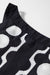 Black abstract Dot Flower Print Tank Toque