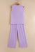 Orchid Petal Mineral Wash Casual Round Neck Tank and Straight Loose Drawstring Pants Set