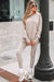Jet Stream Solid Color Oversize Slit Sweatshirt Ribbed Leggings 2pcs Set