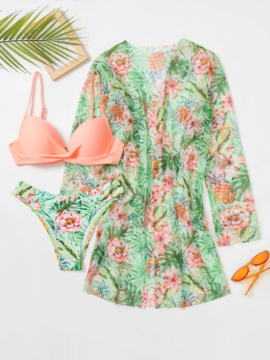 🌺 TROPICAL GLOW – The sculpting bikini that enhances every curve