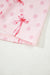 Floral Print Contrast Pipping Short Pajamas Set