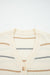 Maglione cardigan a strisce anteriore a V a strisce multicolour a strisce