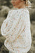 Beige cotetti colorati cavi cavo maglione da equipaggio collo