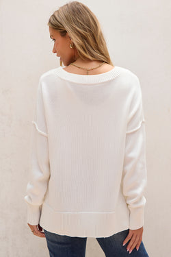 Maglione di spalla per cavo bandiera americana bianca