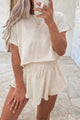Scept di skort in vita neri da 2 pcs a 2 pezzi