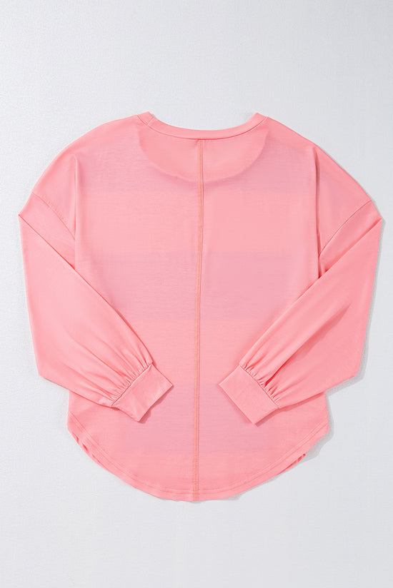 Top a strisce a strisce a strisce color blocco verde chiaro
