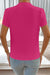 Blusa azul vela com decote entalhado e manga pétala