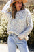 Coriandoli bianchi reversibili twist maglione