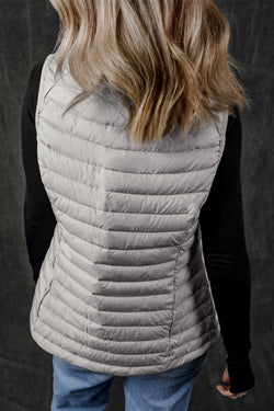 Giubbolle con zipper zippato con chiusura con chiusura al colletto lussuoso.