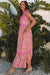 Vestito maxi in pizzo floreale in pizzo verde