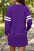 Fiery Red Varsity Contrast Banded Sleeve Shift Sweatshirt Dress