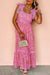 Vestito maxi in pizzo floreale in pizzo verde