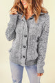 Cardigan con cappuccio con cappuccio a maniche lunghe rosse infuocate