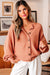 Pulsante a costola a costola rosa alberico anteriore Dolman Sleeve maglione cardigan