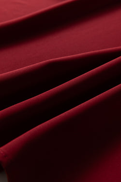 Black Frilled Neck Ribbed Knit Patchwork Long Sleeve Mini Dress