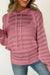 Maglione con cappuccio con cappuccio con cappuccio di punta a maglia bianca