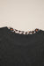 Carbon Grey Twisted Rib Texture Leopard Patchwork Detail 2pcs Pant Set