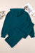 Skobeloff Waffled Textured Raw Edge Patchwork 2pcs Loose Pant Set