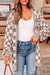Cardigan a scacchi a scacchi a scacchi marrone