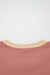 Rose Pink Contrast Star Patchwork Exposed Seam Uneven Hem Drop Shoulder Sweatshirt