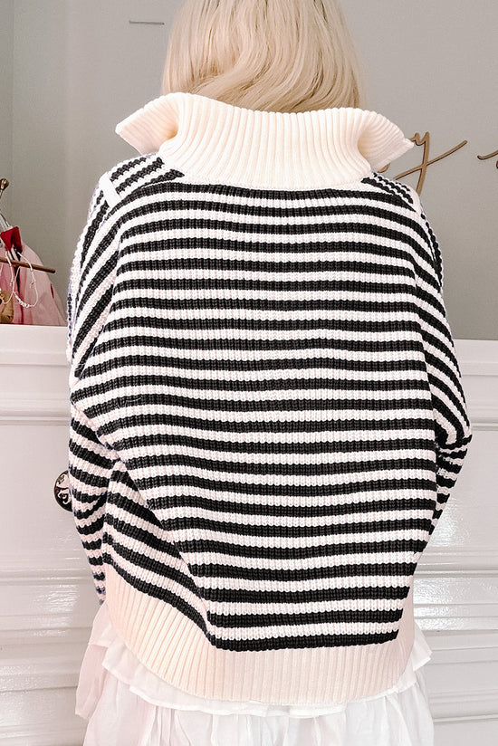 Stripe a strisce kaki con zip