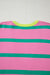 Striscia rosa colorblock goccia con spalla abbottonata cardigan