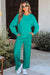 Solid Color Pullover Top and Cargo Pants Set