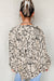 Gray Morn Floral Print Batwing Sleeve Buttoned Loose Fit Shirt