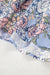 Sky Blue Floral Tiered Patchwork Spaghetti Strap Vacation Dress