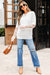 Significa per patchwork a manica in pizzo beige finto maglione fuzzy