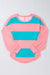 Top a strisce a strisce a strisce color blocco verde chiaro