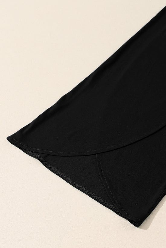 Pantalon détendu à la taille de la taille nouée nouée