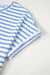 Top a manicotto corto a maglia nera e pantaloncini da cofano