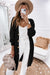 Grey Hollow-out Openwork Knit Cardigan