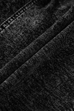 Pantalones cortos de mezclilla de cintura alta en cordón negro
