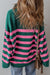 Camisinho de zíper em grande tamanho de colarinho verde