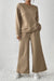 Pale Khaki Ultra Loose Textured 2pcs Slouchy Outfit