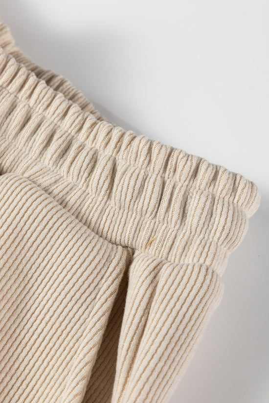 Traje de pana con sudadera con capucha y pantalones de cintura alta con cordón ajustable y encaje Jet Stream