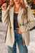 Avena chaqueta de traje elegante de pecho individual