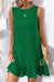 Ashleigh Blue Knot Sbope Back Ruffle Hem Mini Mini Vestido