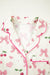 Floral Print Contrast Pipping Short Pajamas Set