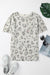 Leopard Waffle Knit Short Sleeve Top
