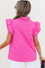 Terlina con capesante di capesante rosa brillante a strati a strati a V Cliente a V.